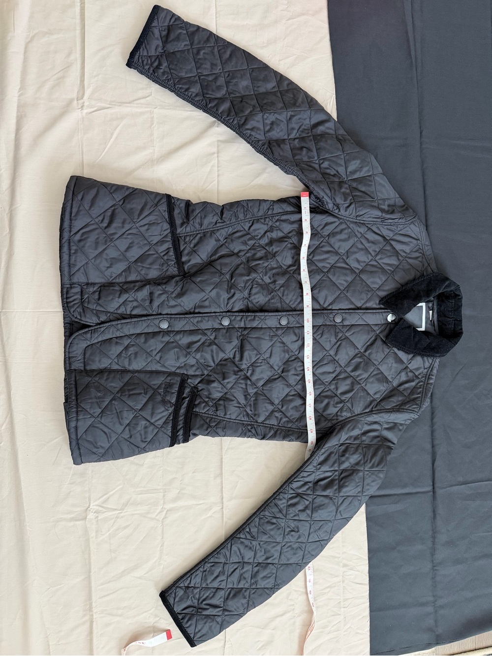 Men's Black Barbour X Pantone Chip Diamond Quilted Puffer Jacket Coat Small